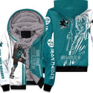 San Jose Sharks And Zombie For Fans Unisex Fleece Hoodie