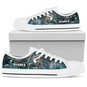 San Jose Sharks Nhl Hockey 1 Low Top Sneakers Low Top Shoes
