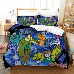 Scooby Doo #12 Duvet Cover Pillowcase Bedding Set Home Bedroom Decor