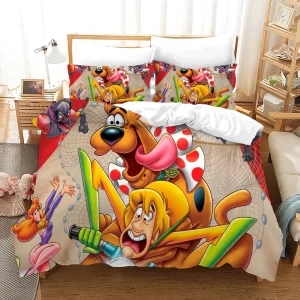 Scooby Doo #16 Duvet Cover Pillowcase Bedding Set Home Bedroom Decor
