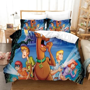 Scooby Doo #19 Duvet Cover Pillowcase Bedding Set Home Bedroom Decor