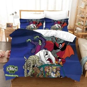 Scooby Doo #23 Duvet Cover Pillowcase Bedding Set Home Bedroom Decor