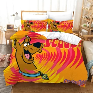Scooby Doo #3 Duvet Cover Pillowcase Bedding Set Home Bedroom Decor