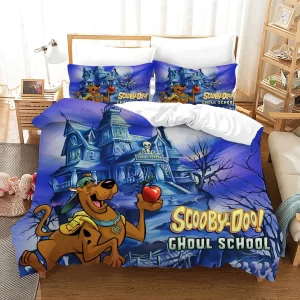 Scooby Doo #9 Duvet Cover Pillowcase Bedding Set Home Bedroom Decor