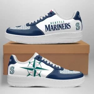 Seattle Mariners Nike Air Force Shoes Unique Baseball Custom Sneakers