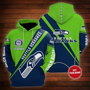 Seattle Seahawks 39 Gift For Fan Personalized 3D T Shirt Sweater Zip Hoodie Bomber Jacket