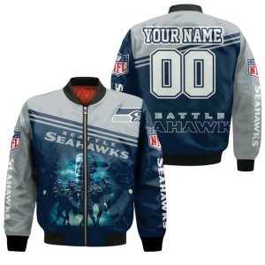 Seattle Seahawks Legend Players And Coach Personalized Bomber Jacket