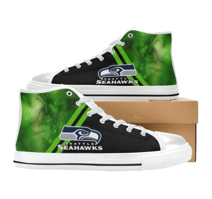 Seattle Seahawks NFL 1 Custom Canvas High Top Shoes
