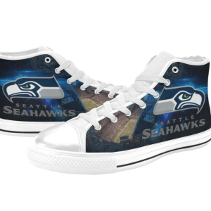Seattle Seahawks NFL 9 Custom Canvas High Top Shoes