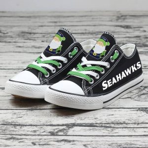 Seattle Seahawks NFL Football Christmas Gift For Fans Low Top Custom Canvas Shoes