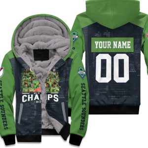 Seattle Sounders Fc Mls Cup Champions 2019 3D Personalized 1 Unisex Fleece Hoodie