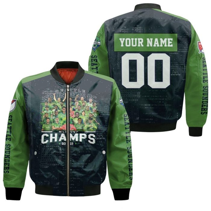 Seattle Sounders Fc Mls Cup Champions 2019 3D Personalized Bomber Jacket