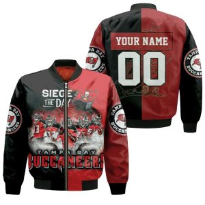 Siege The Day Tampa Bay Buccaneers Nfc South Champions Super Bowl 2021 Personalized 1 Bomber Jacket