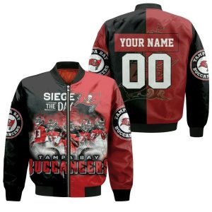 Siege The Day Tampa Bay Buccaneers Nfc South Champions Super Bowl 2021 Personalized Bomber Jacket