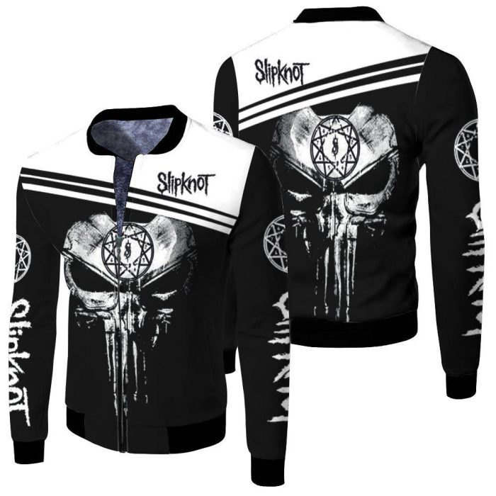 Slipknot Skull For Slipknot Fan 3D Fleece Bomber Jacket