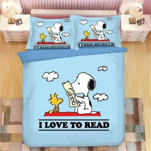 Snoopy #7 Duvet Cover Pillowcase Bedding Set Home Bedroom Decor