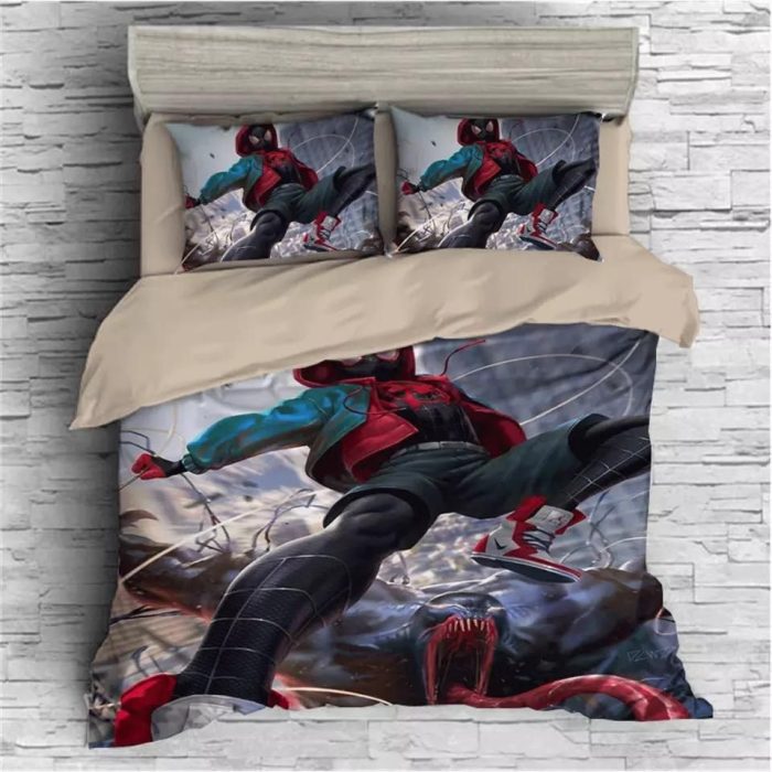 Spider-Man: Into the Spider-Verse Miles Morales #18 Duvet Cover Pillowcase Bedding Set