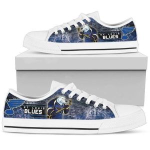 St Louis Blues NHL Hockey 3 Low Top Sneakers Low Top Shoes