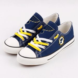 St Louis Blues NHL Hockey 5 Gift For Fans Low Top Custom Canvas Shoes