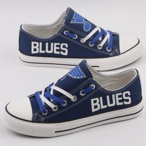 St Louis Blues NHL Hockey Gift For Fans Low Top Custom Canvas Shoes