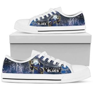 St Louis Blues Nhl Hockey 6 Low Top Sneakers Low Top Shoes