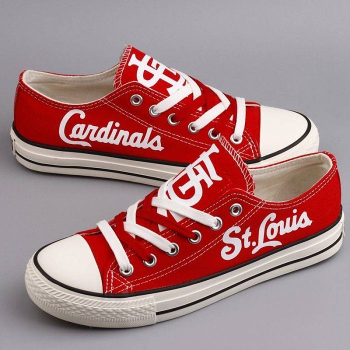 St Louis Cardinals MLB Baseball 2 Gift For Fans Low Top Custom Canvas Shoes