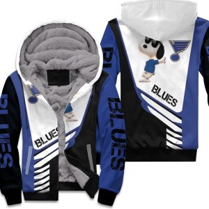 St. Louis Blues Snoopy For Fans 3D Unisex Fleece Hoodie