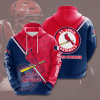 St. Louis Cardinals 3D Hoodie