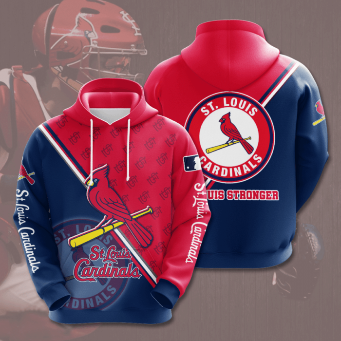 St. Louis Cardinals 3D Hoodie