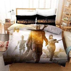 Star Wars The Mandalorian #1 Duvet Cover Pillowcase Bedding Set Home Decor
