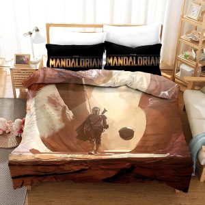 Star Wars The Mandalorian #2 Duvet Cover Pillowcase Bedding Set Home Decor