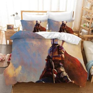 Star Wars The Mandalorian Baby Yoda #13 Duvet Cover Pillowcase Bedding Set Home Decor