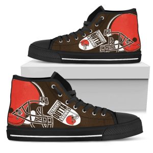Straight Outta Cleveland Browns NFL Custom Canvas High Top Shoes