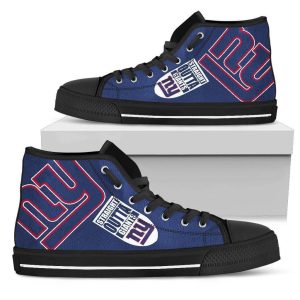 Straight Outta New York Giants NFL Custom Canvas High Top Shoes