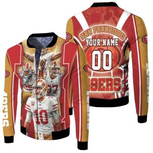 Super Bowl San Francisco 49Ers Nfc Division Champions Personalized Fleece Bomber Jacket