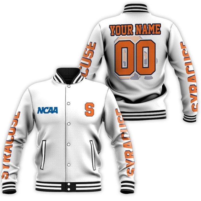 Syracuse Orange Ncaa Bomber 3D Personalized Baseball Jacket