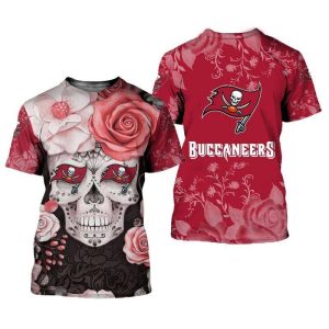 Tampa Bay Buccaneers Skull Gift For Fan 3D T Shirt Sweater Zip Hoodie Bomber Jacket