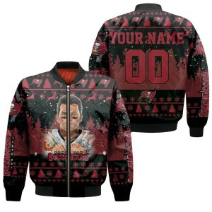 Tampa Bay Buccaneers Tom Brady Legend 12 Snow Pattern 3D Printed Personalized Bomber Jacket