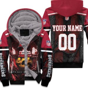 Tampa Bay Buccaneers Yellow Skull Nfc South Champions Super Bowl 2021 Personalized Unisex Fleece Hoodie