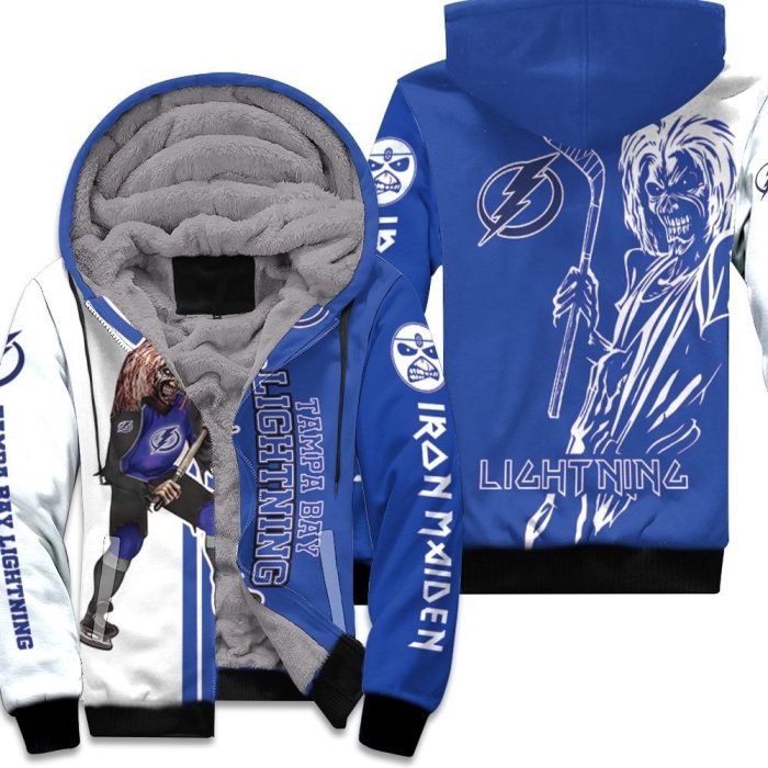 Tampa Bay Lightning And Zombie For Fans Unisex Fleece Hoodie