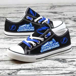 Tampa Bay Lightning NHL Hockey 1 Gift For Fans Low Top Custom Canvas Shoes