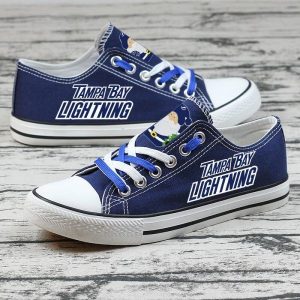 Tampa Bay Lightning NHL Hockey 3 Gift For Fans Low Top Custom Canvas Shoes