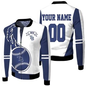 Tampa Bay Rays 3D Personalized Fleece Bomber Jacket
