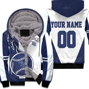 Tampa Bay Rays 3D Personalized Unisex Fleece Hoodie