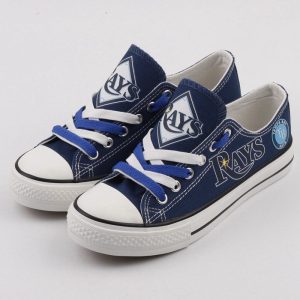 Tampa Bay Rays MLB Baseball 3 Gift For Fans Low Top Custom Canvas Shoes