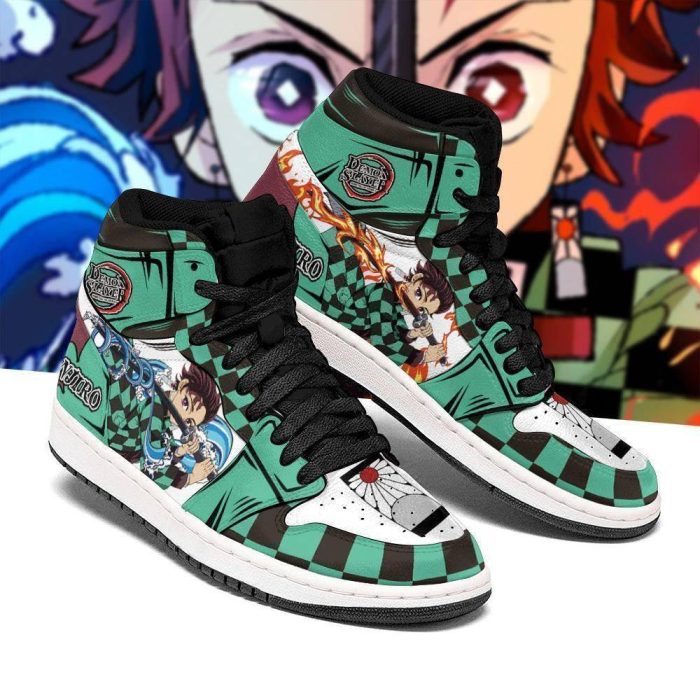 Tanjiro Sneaker Boots Water & Fire Demon Slayer Anime Shoes Fan MN06