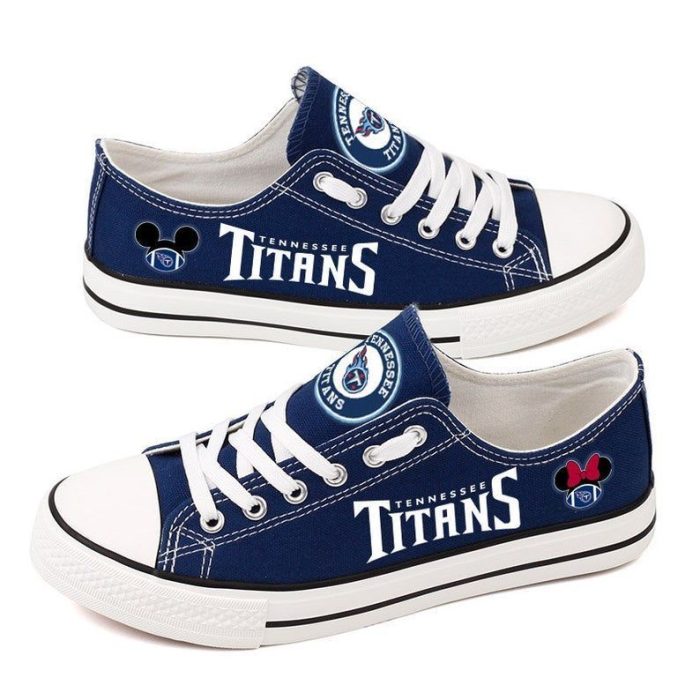 Tennessee Titans NFL Football Gift For Fans Low Top Custom Canvas Shoes