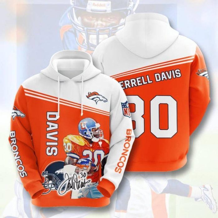 Terrell Davis Denver Broncos Denver Broncos 49 Gift For Fan 3D T Shirt Sweater Zip Hoodie Bomber Jacket