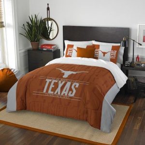 Texas Longhorns Bedding Set - 1 Duvet Cover & 2 Pillow Cases