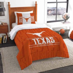 Texas Longhorns Bedding Set - 1 Duvet Cover & 2 Pillow Cases